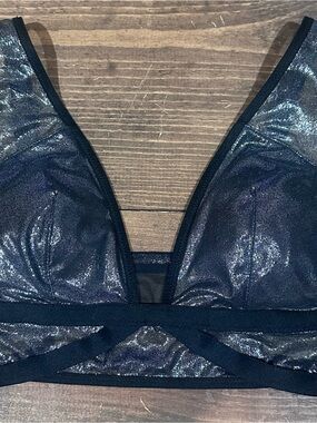 Victoria Secret Sheer Shimmer Black Bralette